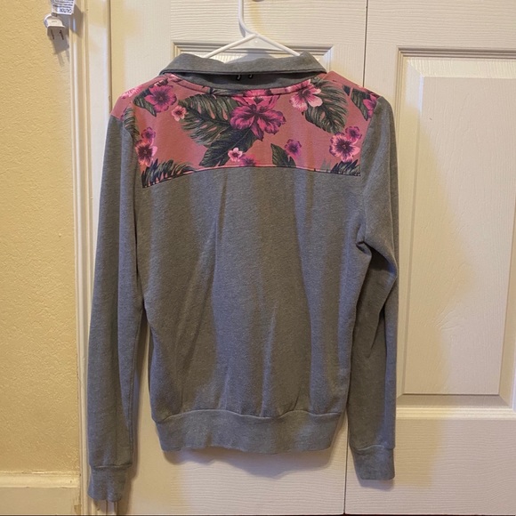 Pink VS floral quarter zip - Picture 2 of 4